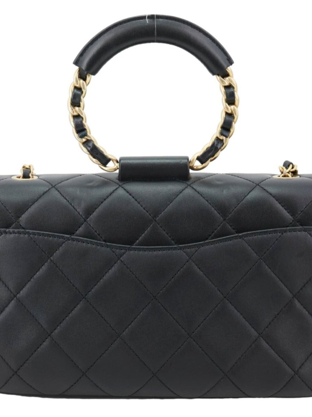 Chanel In The Loop Flap Medium Quilted Lambskin Leather Shoulder Bag Black - Picture 4 of 12